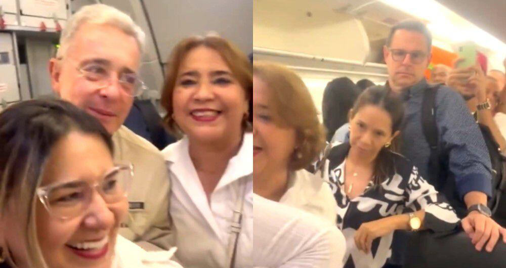 Álvaro Uribe, Protagonista en los Cielos: Elogios y Alabanzas en un Vuelo de Rionegro a Montería