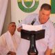 El alcalde Jorge Elías Chams se toma con humor un momento embarazoso